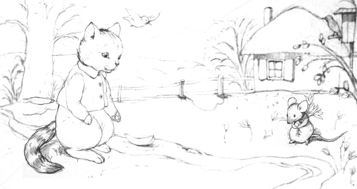 скетч  для детской книжки о временах года