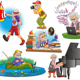 Персонаж дедушка, для музыкального детского журнала "Мифасолькины"