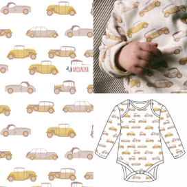 Паттерн ретро машинки