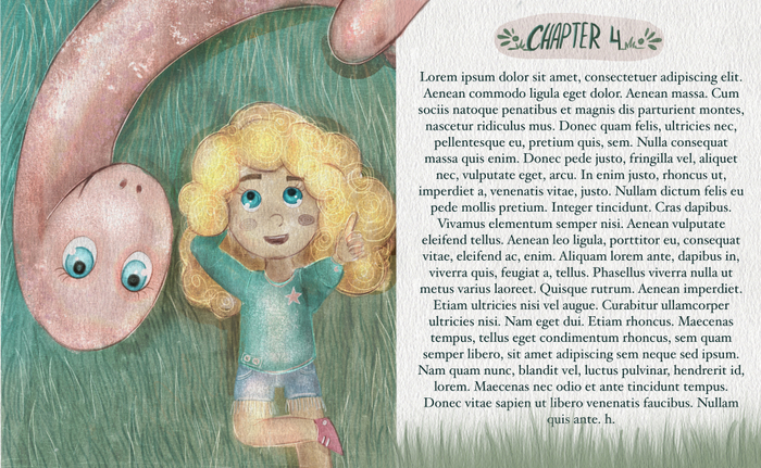 Разворот для книги о динозаврах