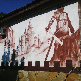 роспись рыцарь