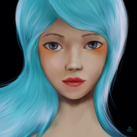 Девушка волна