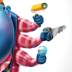 Шестирукий будда строитель