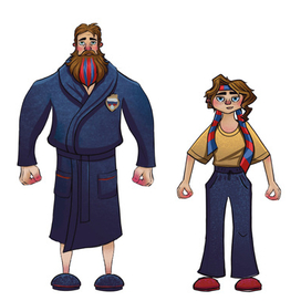 Концепт-арт персонажей для анимационного видеоролика