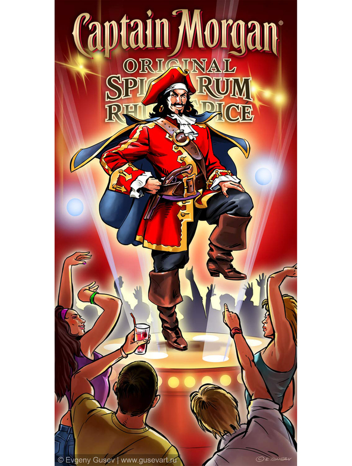 Рекламный постер в комикс-стиле.