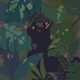 Котик в векторе