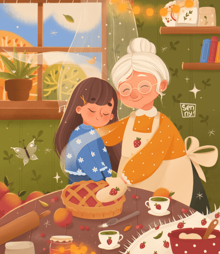 Дома у бабушки 🥧