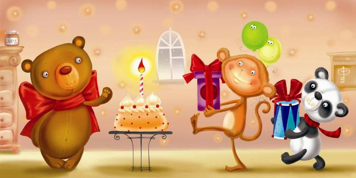 как на мишкины именины испекли мы каравай