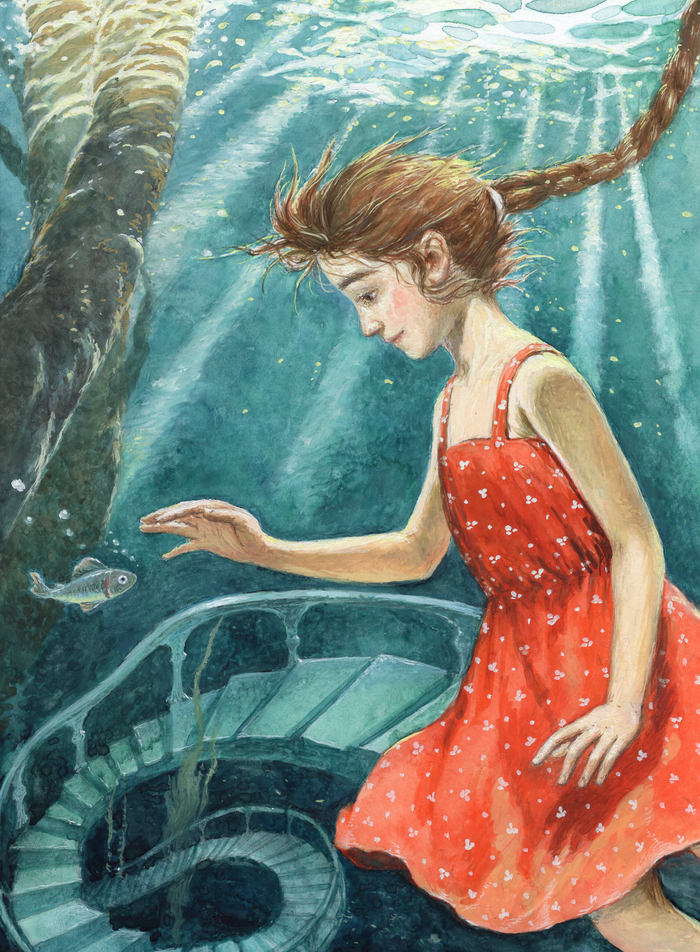 Ася отправилась к Речному царю за живой водой