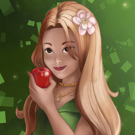 красное яблоко