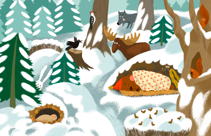 В лесу все спокойно)