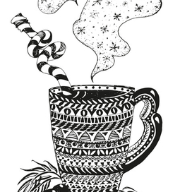 Горячий кофе