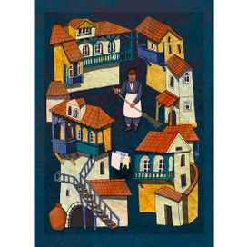 Серия открыток Тбилисский дворик