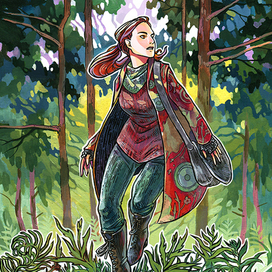 Иллюстрация для настольной игры "Лес"