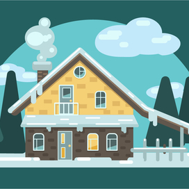 Векторный домик