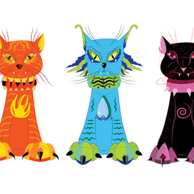 Три кота стихий