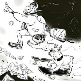 Рисунок для Inktober #1 (@rafael_jpg)