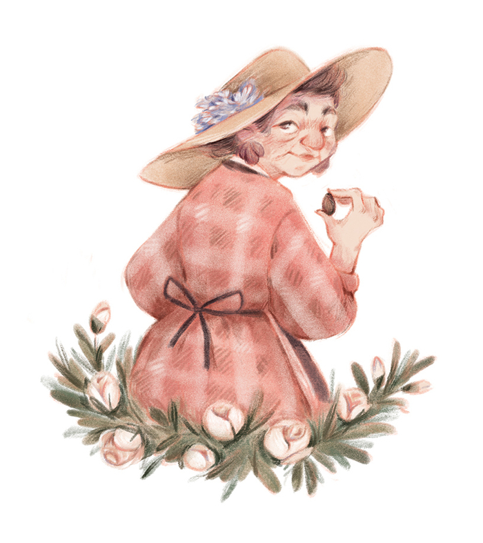 Иллюстрация для книги "Майсси из цветочного домика"