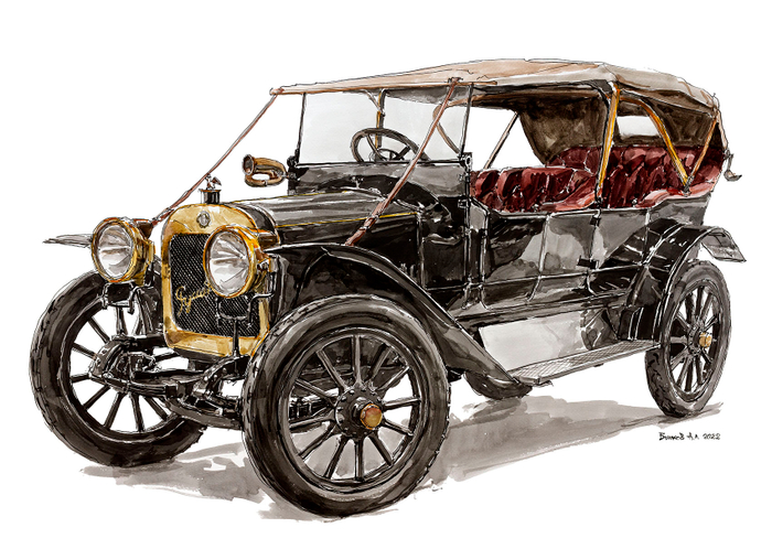 автомобиль Руссо-Балт К12/20 выпуска 1911 года с шасси № 73