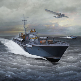 Английский торпедный катер Vosper MTB