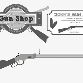 Лого оружейного магазина