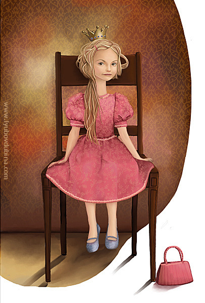 иллюстрация к сказке  в "Домашний очаг"