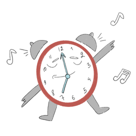 Будильник танцует