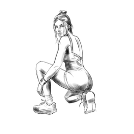 Скетч девушки