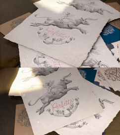 Горячий пресс, высокая печать, самодельная бумага 2