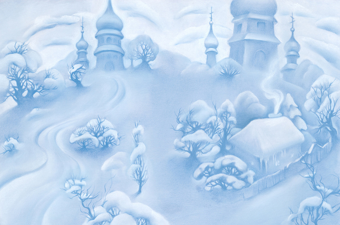 Форзац. Иллюстрация к книге Е.Н.Опочинина "Подаяние нищего" 