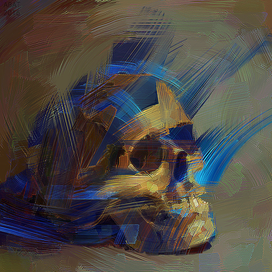 Синий череп