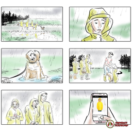 Сториборд рекламы приложения