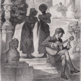 Иллюстрация к роману Э. Гофмана "Житейские воззрения кота Мурра"