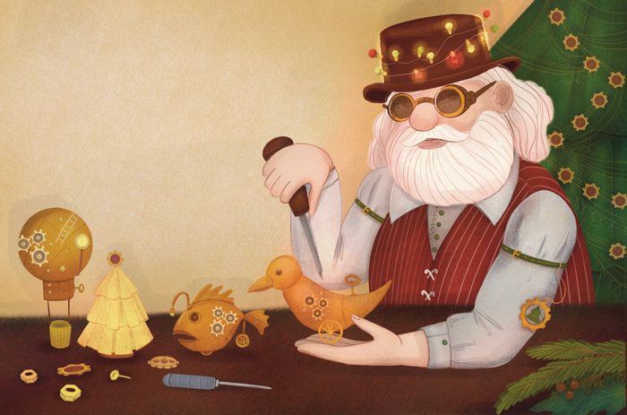 Новогодняя иллюстрация #1