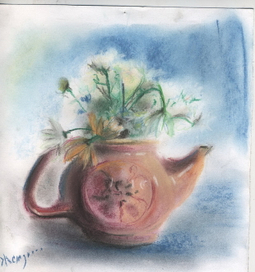 Чайник с цветками