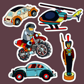 наклейки игрушки