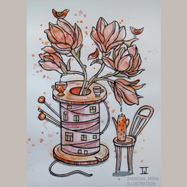 Магнолия. Чаепитие. Серия "Botanical Secrets"