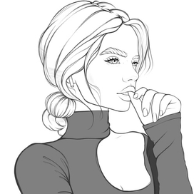 Портрет в стиле sketch (скетч)