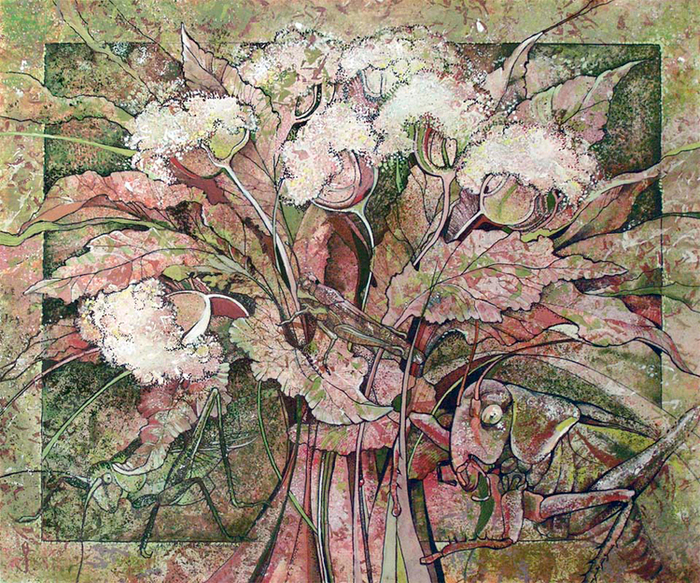 в траве сидел кузнечик