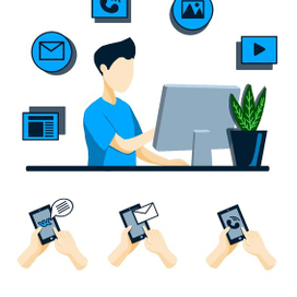 парень за компьютером