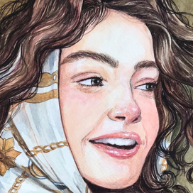 Девушка в платке