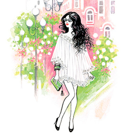 Fashion иллюстрация для обложки блокнота 5