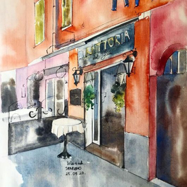 Итальянская “Trattoria” в Санрэмо