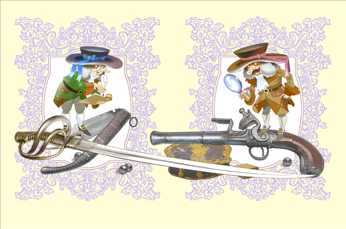 Форзац "Путешествия Гулливера"