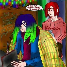  A friend takes care of the girl. I brought you napkins here get well.Leave it well on the table.