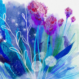 Акварельная композиция