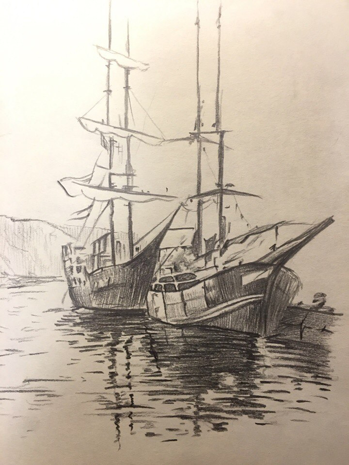 Зарисовка в порту