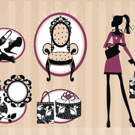 Модная девица