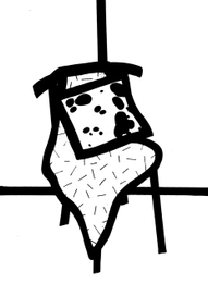 Стул с меховой накидкой