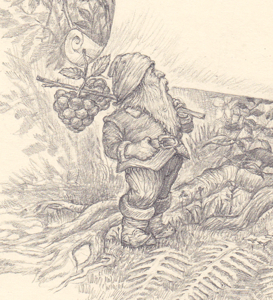 Фрагмент иллюстрации. Гном